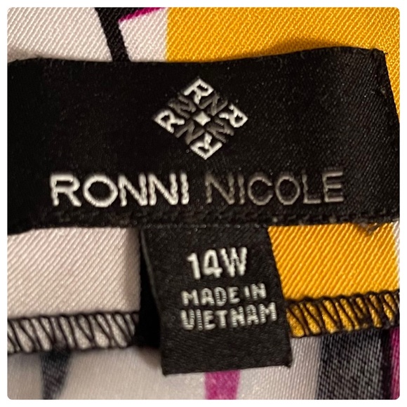 Ronni Nicole Abstract Print Midi Sheath Dress - Picture 5 of 7